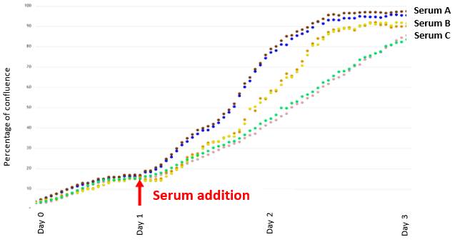 Cell proliferation Serum Results